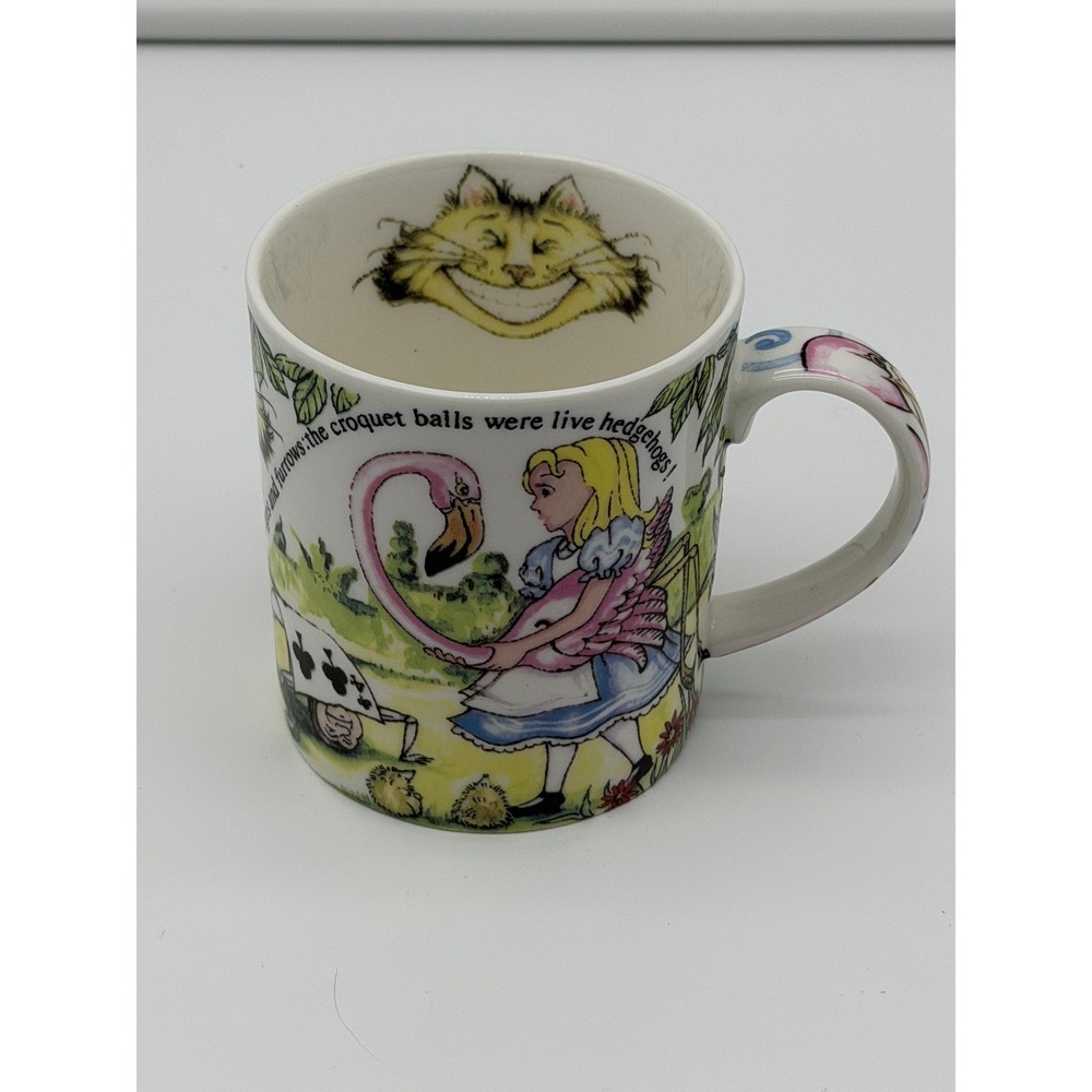 Alice in Wonderland Paul Cardew Design Mug Cheshire Cat Queen of Hearts Flamingo